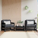 Maison Chic Vrtni stoli - Stol za vrt 2 kosa črna trdna borovina JS1198, (21878746) | Shoptok.si