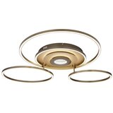 Globo 67824-60G - prigušiva LED stropna lampa MILES 60W/230V 80,8x99,2 cm mesing + daljinski upravljač | Eponuda.com