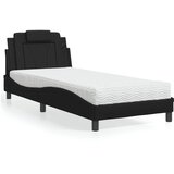 Krevet Viana s madracem crni 90x190 cm od umjetne kože | Eponuda.com