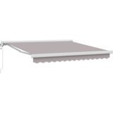 vidaXL Avtomatska Retraktibilna Tenda Svetlo Siva 350x250 cm, Tenda za zamenjavo tkanine za okvir 3.5x2.5 m Svetlo Siva | Shoptok.si