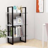 vidaXL Regal s policami betonsko siv 60x30x105 cm iverna plošča | Shoptok.si