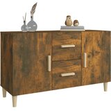  Komoda boja dimljenog hrasta 100 x 36 x 60 cm konstruirano drvo | shoptok.hr
