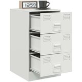 vidaXL Nočna omarica 2 kosa bela 34,5x39x62 cm jeklo | Shoptok.si