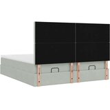 vidaXL Okvir kreveta s madracima svijetlosivi 180x200cm baršunasti | shoptok.hr