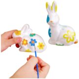 KIT zum Bemalen von Styropordekorationen Hase 2 Eier bemalen | shoptok.hr