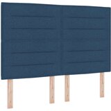  Postelja z box springom in vzmetnico modra 140x190 cm tkanina, (22081173) | Shoptok.si