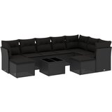  The Living Store Vrtna sedežna garnitura 10-delna z blazinami črn poli ratan - Vrtna Sedežna Garniture, (21462905) | Shoptok.si