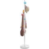 vidaXL Stojalo za plašče belo 172 cm železo s prašnim premazom | Shoptok.si