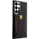 Ferrari usnjen ovitek Scuderia FEHCS23LNPYK za Samsung Galaxy S23 Ultra 5G - črn | Shoptok.si
