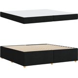  Krevetna konstrukcija s madracem Crna 200 x 200 cm tkanina | shoptok.hr