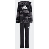 Adidas Trenerka za dečake Essentials allover print hoodie set kids, Crna Cene