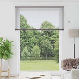 vidaXL Okenska roleta z zavesami Drugo Srebrna 155 x 220 cm Aluminij | Shoptok.si