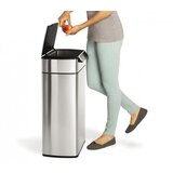 simplehuman CW2014 kvadrat, z odprtino na dotik, koš za smeti iz nerjavečega jekla, 40 l | Shoptok.si