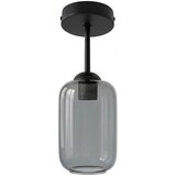 Brilagi LED nadgradni luster R GLASS 1xE27/60W/230V, prečnik 14 cm, crna/dimna siva Slike