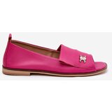 Zazoo Leather Elegant Ballerinas With Open Toes | Shoptok.si