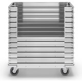 Zarges aluminijasti zabojni voziček, prostornina 350 l, stranska stena polovično zložljiva | Shoptok.si