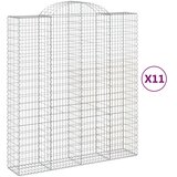  Lučne gabionske košare 11kom 200x50x220/240cm pocinčano željezo | Eponuda.com