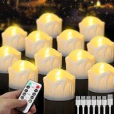DAPHOMEU 12x polnilne LED čajne svečke z daljincem in časovnikom Cene