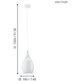 Eglo razoni 1, e27x1, čelik/bela, | Eponuda.com