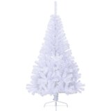 Umjetna polovica božićnog drvca sa stalkom bijela 150 cm PVC | Eponuda.com
