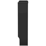 vidaXL Pokrov radiatorja 2 pcs Črna 205x20.5x81.5cm Konstruiran les | Shoptok.si
