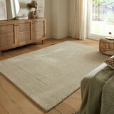 Flair Rugs Bež ručno rađen vunen tepih 240x340 cm Textured Wool Border – | shoptok.hr