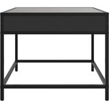  Stolić za kavu s beskonačnim LED svjetlima crni 50x50x41 cm | Eponuda.com