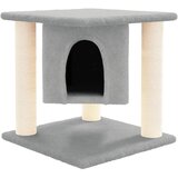  Penjalica za mačke sa stupovima za grebanje svjetlosiva 37 cm | shoptok.hr