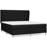 The Living Store Box spring postelja z vzmetnico črna 180x200 cm blago - Box Spring Postelja, (21503823) | Shoptok.si