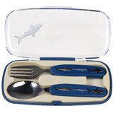 REX International Plavi dječji pribor za jelo 2 kom od nehrđajućeg čelika Sharks – | shoptok.hr