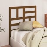 vidaXL Posteljno vzglavje medeno rjavo 81x4x104 cm trdna borovina Cene