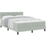 vidaXL Box Spring Krevet s Madracem Svjetlosiva 140x190 cm Baršun Cijene