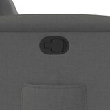 vidaXL Naslanjač iz temno sivega blaga | Shoptok.si