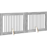  Vrata za pse s postoljem 2 pcs Siva sonoma 100 x 80 cm | shoptok.hr