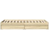  Okvir za krevet s ladicama boja hrasta 90x190 cm drveni | shoptok.hr