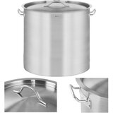 Royal Catering Gostinski lonec s pokrovom, nerjaveče jeklo, za indukcijsko kuhališče, 98 L, (21564637) | Shoptok.si