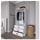 Hanah home easy 1600-58 matte white wardrobe | ePonuda.com