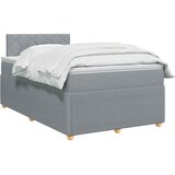  Boxspring krevet s madracem Svjetlosiva 120 x 190 cm Tkanina | shoptok.hr
