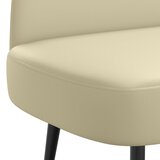  Oblikovana klupa s naslonjačem Krem 110 x 60 x 76 cm | Eponuda.com