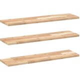  Plutajuće police 3 kom 100x20x2 cm Neobrađeno puno drvo akacije | Shoptok.si