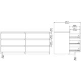 Tvilum Komoda v hrastovem dekorju v naravni barvi 154x70x50 cm Naia – | Shoptok.si