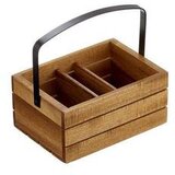  DRVENA KOŠARA SA PREGRADAMA 20*15*10CM S5084 | Eponuda.ba