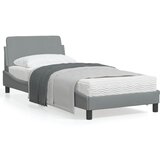 vidaXL Posteljni okvir z vzglavjem svetlo siv 80x200 cm blago Cene