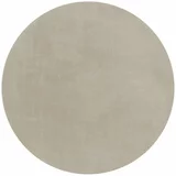 Flair Rugs Kremno bela okrogla preproga 133x133 cm –
