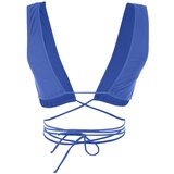 Trendyol Bikini Top - Navy blue - Plain Cene