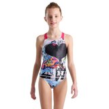 Arena jednodelni kupaći za devojčice kupaći swimsuit v back placement Cene