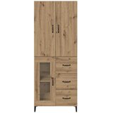  Highboard Umjetnički hrast 69,5 x 34 x 180 cm Konstruirano drvo | shoptok.hr