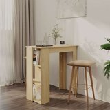 vidaXL Barska miza s polico sonoma hrast 102x50x103,5 cm iverna pl. | Shoptok.si