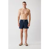 Avva Men's Navy Blue Quick Dry Standard Size Plain Special Box Swimsuit Marine Shorts