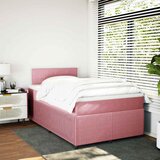  Krevet s oprugama i madracem ružičasti 120 x 190 cm baršunasti | shoptok.hr